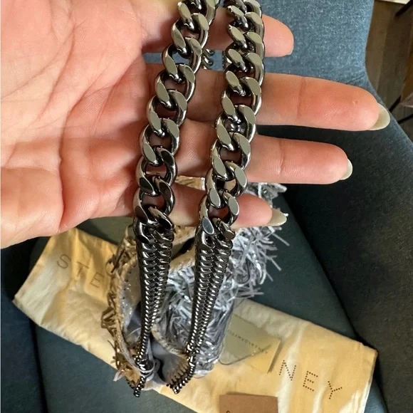 Stella McCartney Metallic Fringe Shoulder Bag - Picture 6 of 6